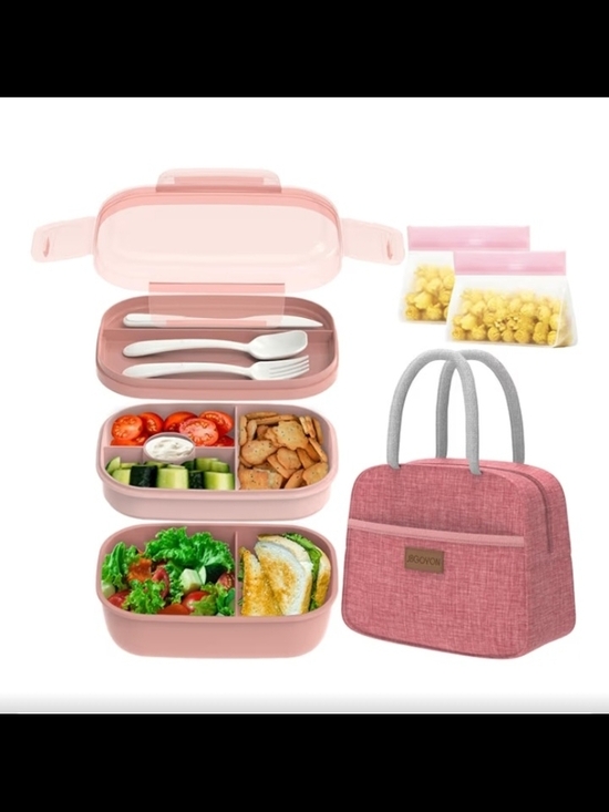 JBGOYON Other - NEW Bento Lunch Box & Tote Set – Pink